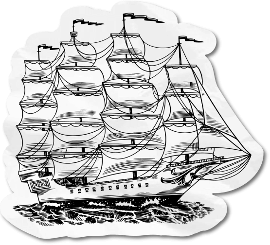 Ship sticker