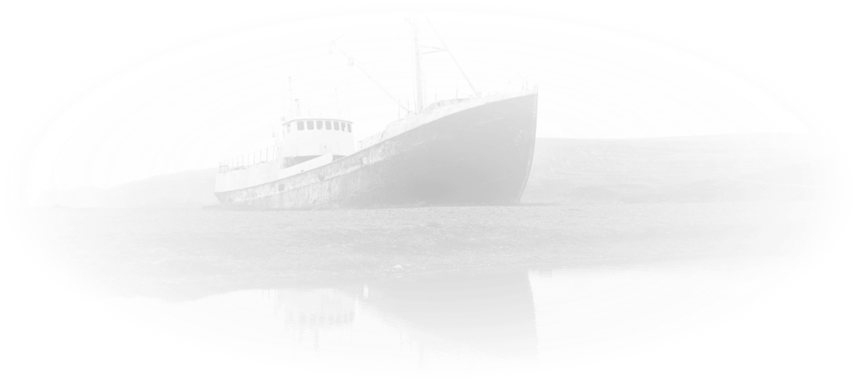 Shipwreck on beach